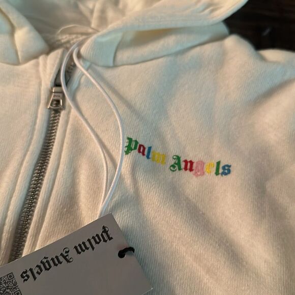 NWT Palm Angels Kids logo-print hoodie - size 6 - Picture 7 of 9